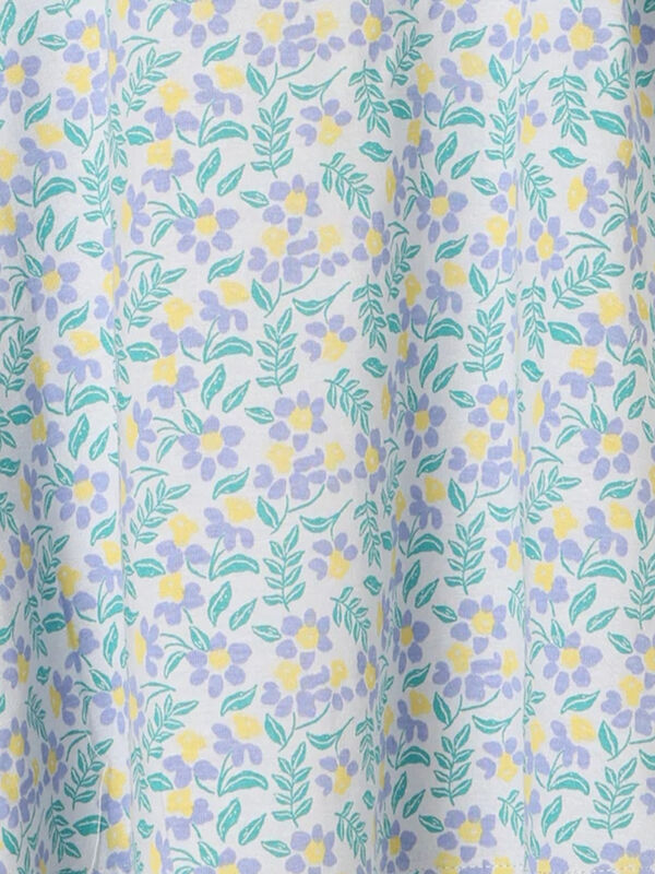 litmus/長袖カットソー/--/--/ブルー/花柄// 花柄 長袖カットソー ＜さくら/紺赤＞ | 京友禅アロハシャツ
