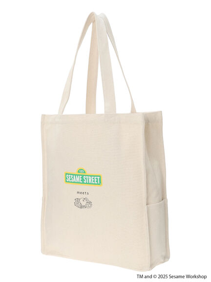 【FRUIT OF THE LOOM】クッキーモンスター&エルモ トート（キナリ）｜Samansa Mos2 Lagom（KIDS）（サマンサモスモス ラーゴム）通販