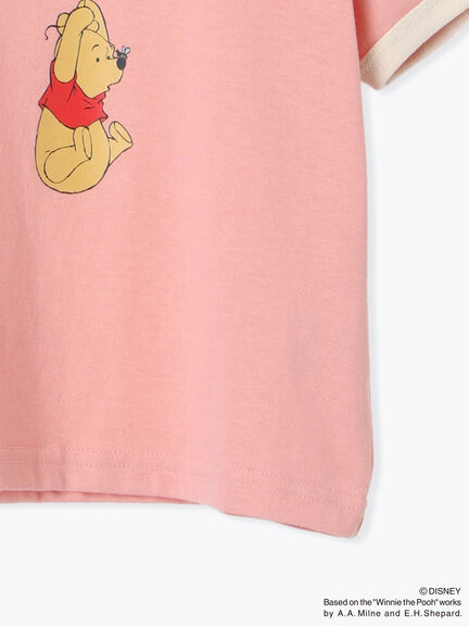 【Disney】くまのプーさん/リンガーTシャツ（ピンク/ネイビー）｜Samansa Mos2 Lagom（KIDS）（サマンサモスモス ラーゴム）通販