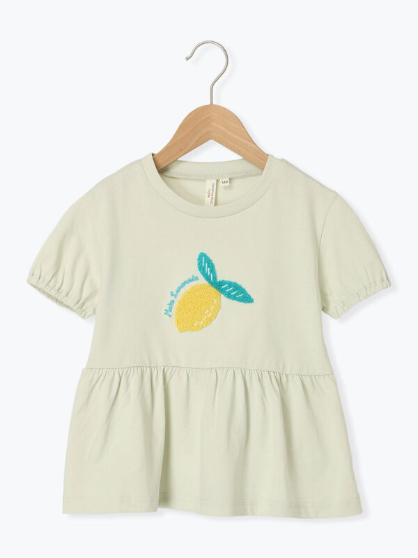 【吸水速乾】レモンさがら刺繍Tシャツ（ミント）｜Samansa Mos2 Lagom（KIDS）（サマンサモスモス ラーゴム）通販