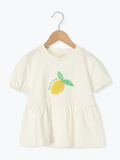 【吸水速乾】レモンさがら刺繍Tシャツ（キナリ）｜Samansa Mos2 Lagom（KIDS）（サマンサモスモス ラーゴム）通販
