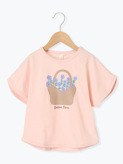 #JUN&ROPE #ピンクプリントTシャツ Tシャツ(ピンク/桃色系)｜レディースファッション通販のCAN