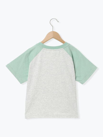 【パウ・パトロール】配色ラグランTシャツ（オフホワイト/キナリ）｜Samansa Mos2 Lagom（KIDS）（サマンサモスモス ラーゴム）通販