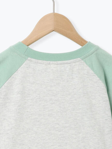 【パウ・パトロール】配色ラグランTシャツ（オフホワイト/キナリ）｜Samansa Mos2 Lagom（KIDS）（サマンサモスモス ラーゴム）通販