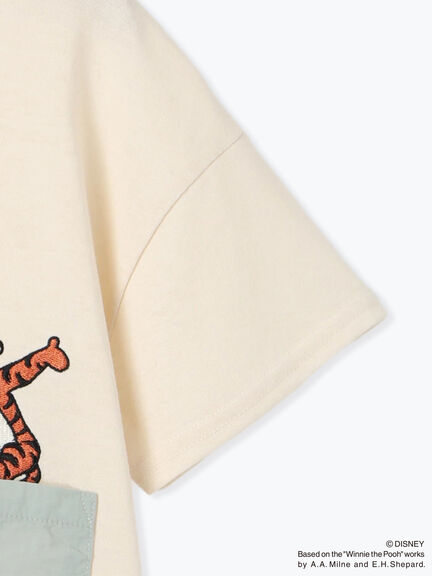 【Disney】くまのプーさん/ポケ付きTシャツ（カーキ/キナリ）｜Samansa Mos2 Lagom（KIDS）（サマンサモスモス ラーゴム）通販