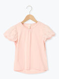 【吸水速乾】袖レースTシャツ（ピンク）｜Samansa Mos2 Lagom（KIDS）（サマンサモスモス ラーゴム）通販