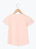 【吸水速乾】袖レースTシャツ（ピンク/キナリ）｜Samansa Mos2 Lagom（KIDS）（サマンサモスモス ラーゴム）通販