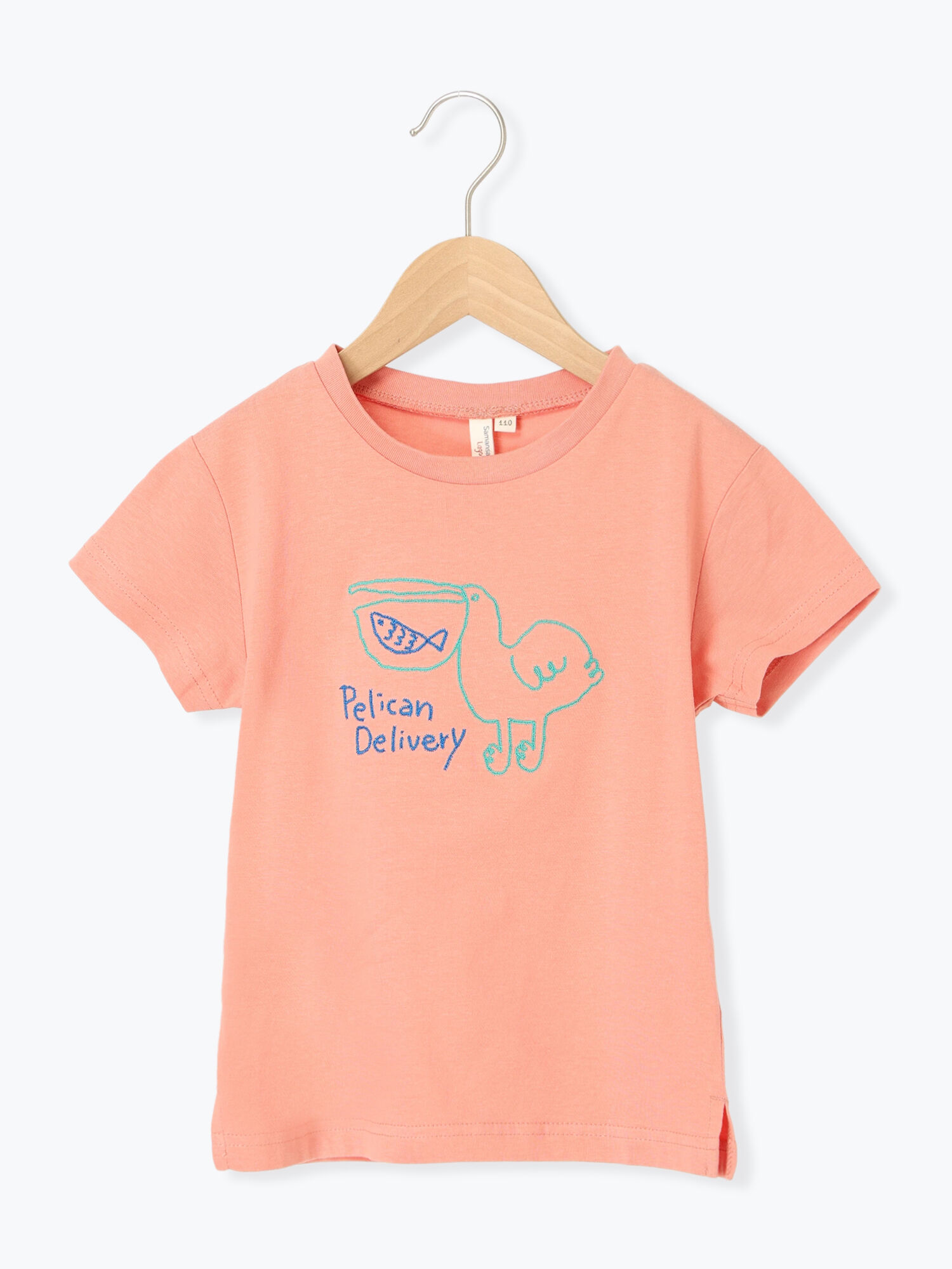 未使用 エルメス ロゴ コットン 刺繍 Tシャツ ピンク brand-td-store_m09-st30428