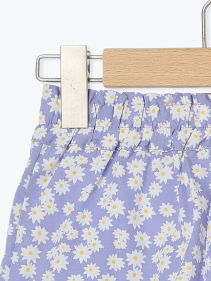 小花柄ショートパンツ(セットアップ可)（イエロー/ブルー）｜Samansa Mos2 Lagom（KIDS）（サマンサモスモス ラーゴム）通販