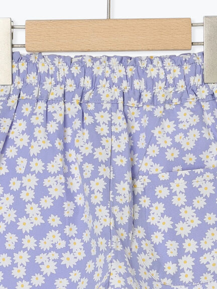 小花柄ショートパンツ(セットアップ可)（イエロー/ブルー）｜Samansa Mos2 Lagom（KIDS）（サマンサモスモス ラーゴム）通販