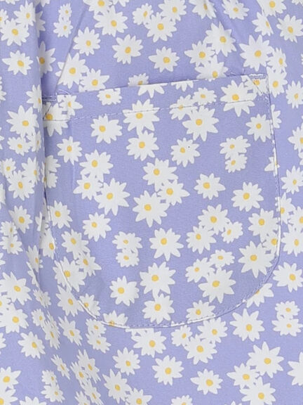 小花柄ショートパンツ(セットアップ可)（イエロー/ブルー）｜Samansa Mos2 Lagom（KIDS）（サマンサモスモス ラーゴム）通販