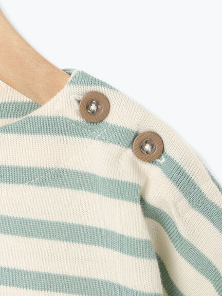 ハリネズミ刺繍ボーダーカットソー（レッド/グリーン/パープル）｜Samansa Mos2 Lagom（KIDS）（サマンサモスモス ラーゴム）通販
