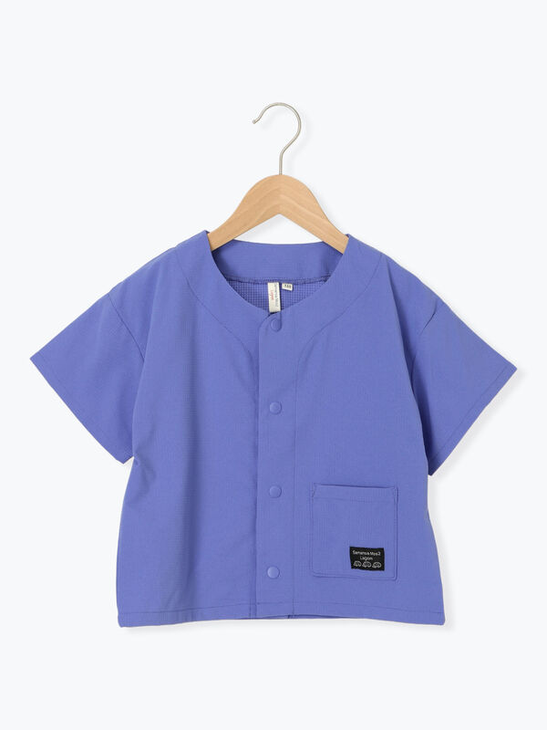 【接触冷感】メッシュ半袖シャツ（ブラウン/キャメル/ブルー）｜Samansa Mos2 Lagom（KIDS）（サマンサモスモス ラーゴム）通販