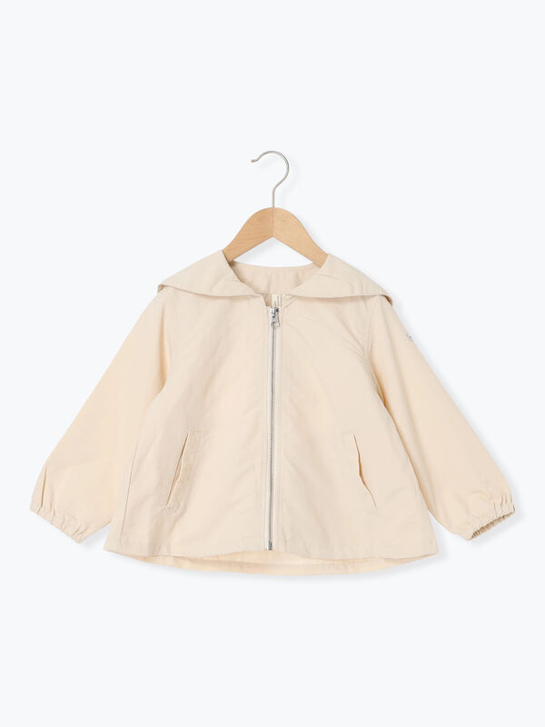 セール】 【撥水】セーラーカラーブルゾン（ベージュ/キナリ/アウター