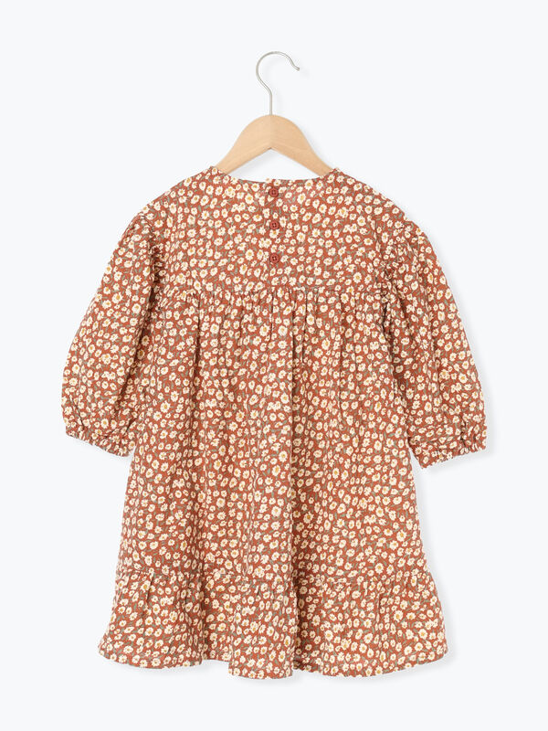 セール】 花柄ワンピース（ピンク/ブラウン/ワンピース/ワンピース