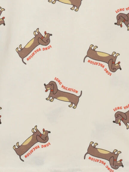 ダックスフンド総柄ロンT（ターコイズブルー/キナリ）｜Samansa Mos2 Lagom（KIDS）（サマンサモスモス ラーゴム）通販