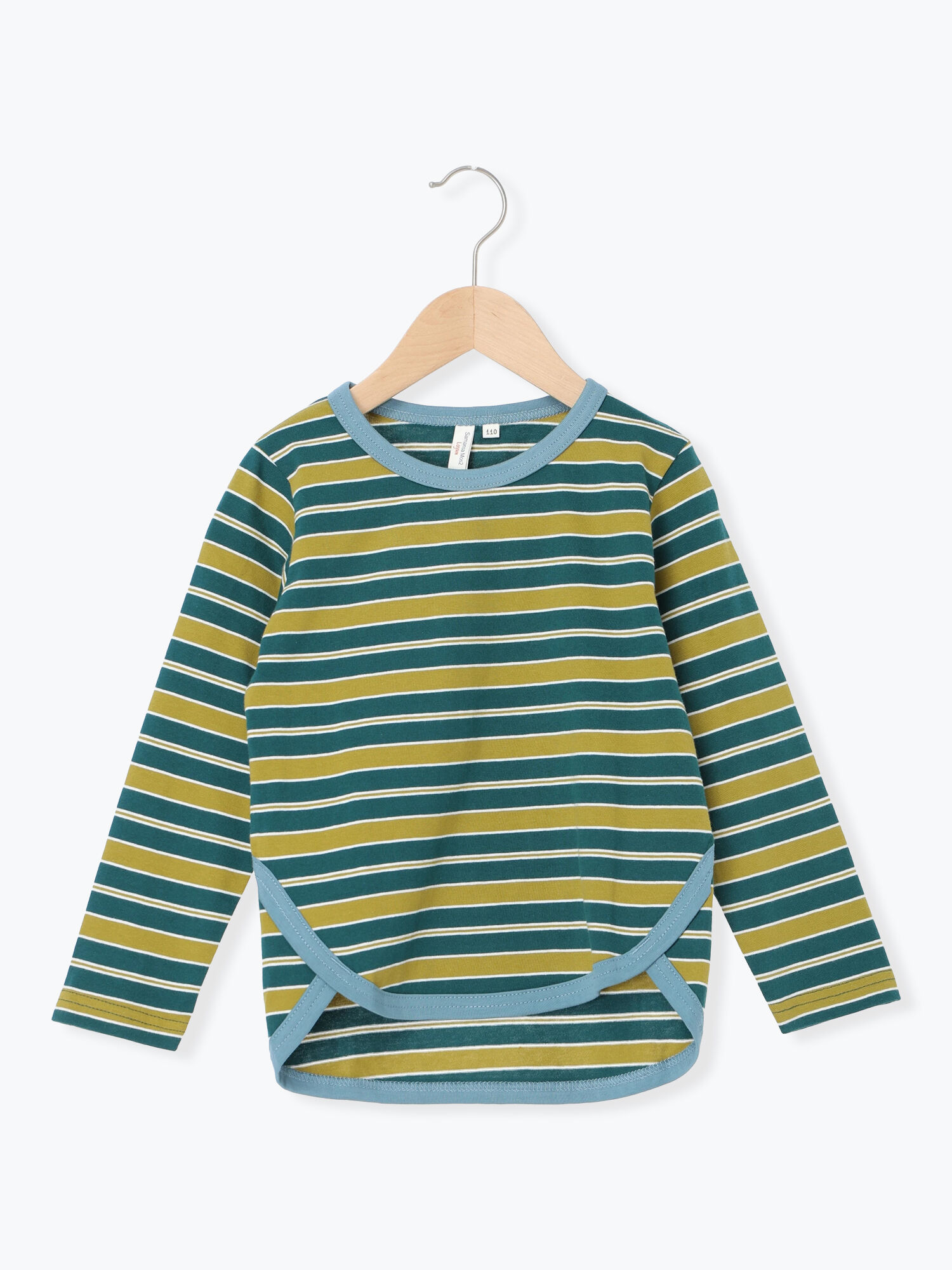 セール】 マルチボーダーロンT（キャメル/グリーン/トップス/Tシャツ