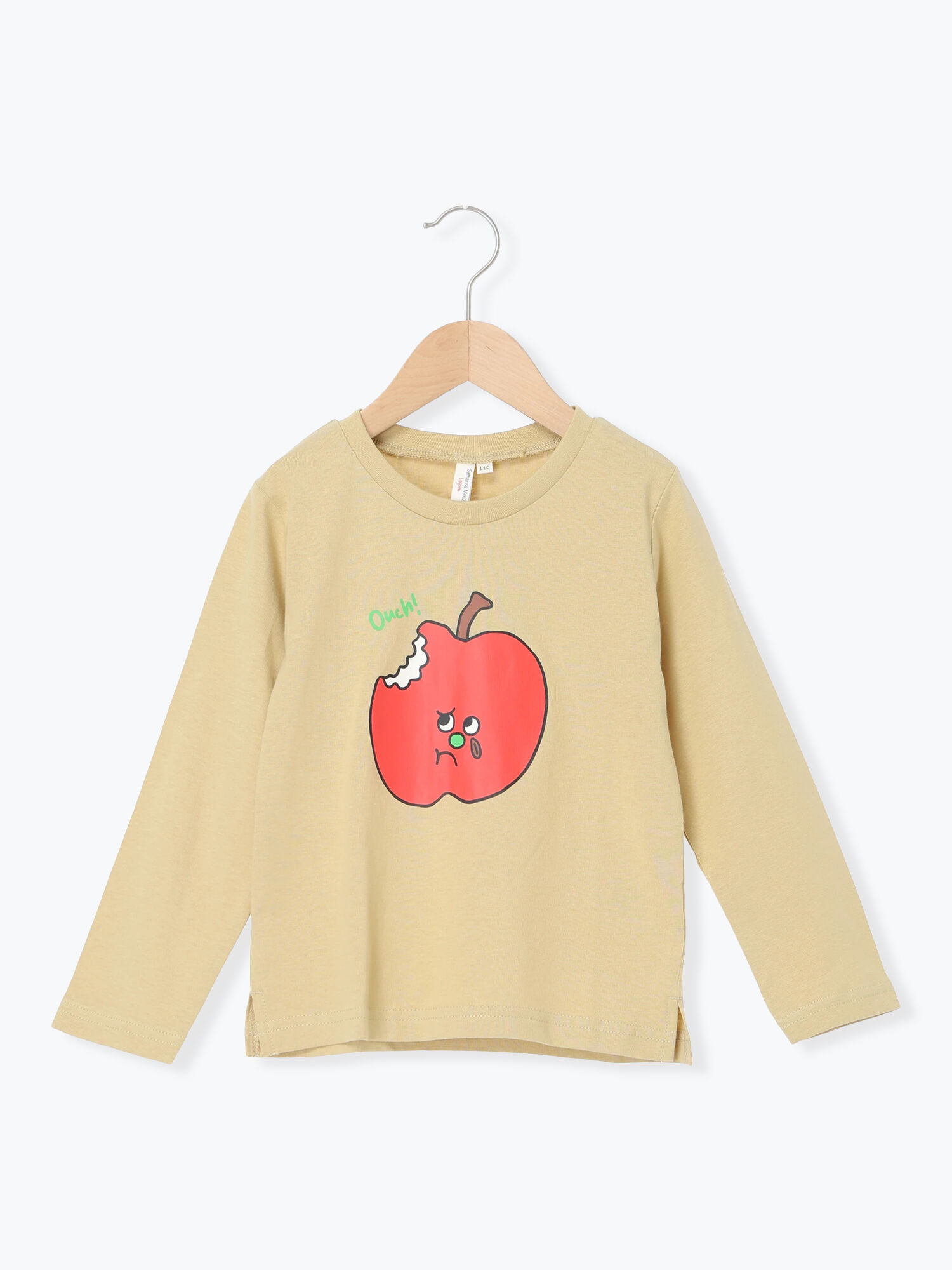 セール】 リンゴプリントロンT（オレンジ/イエロー/ターコイズブルー