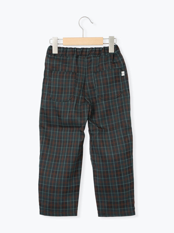 セール】 チェックタックパンツ（ブラウン/グリーン/ボトムス/パンツ