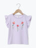 ◎お花プリント袖フリルTシャツ（イエロー/ラベンダー）｜Samansa Mos2 Lagom（KIDS）（サマンサモスモス ラーゴム）通販