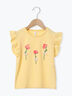 ◎お花プリント袖フリルTシャツ（イエロー）｜Samansa Mos2 Lagom（KIDS）（サマンサモスモス ラーゴム）通販