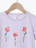 ◎お花プリント袖フリルTシャツ（イエロー/ラベンダー）｜Samansa Mos2 Lagom（KIDS）（サマンサモスモス ラーゴム）通販