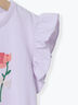 ◎お花プリント袖フリルTシャツ（イエロー/ラベンダー）｜Samansa Mos2 Lagom（KIDS）（サマンサモスモス ラーゴム）通販