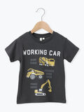 ◎働く車プリントTシャツ（チャコールグレー）｜Samansa Mos2 Lagom（KIDS）（サマンサモスモス ラーゴム）通販