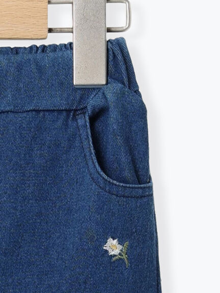◎お花刺繍7分丈パンツ（ブルー/ネイビー）｜Samansa Mos2 Lagom（KIDS）（サマンサモスモス ラーゴム）通販
