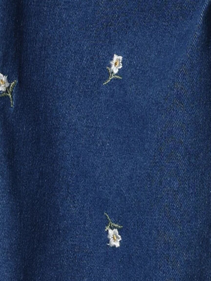 ◎お花刺繍7分丈パンツ（ブルー/ネイビー）｜Samansa Mos2 Lagom（KIDS）（サマンサモスモス ラーゴム）通販