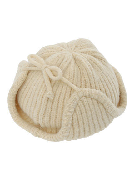 リブニットフライトキャップ（グレー/キナリ）｜Samansa Mos2 Lagom（KIDS）（サマンサモスモス ラーゴム）通販