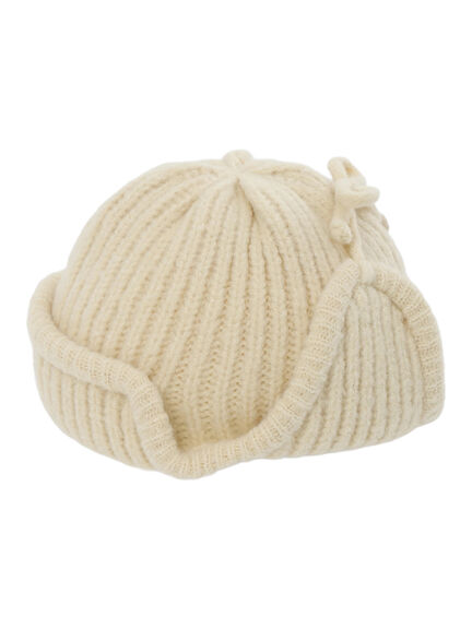 リブニットフライトキャップ（グレー/キナリ）｜Samansa Mos2 Lagom（KIDS）（サマンサモスモス ラーゴム）通販