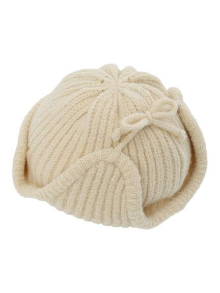 リブニットフライトキャップ（グレー/キナリ）｜Samansa Mos2 Lagom（KIDS）（サマンサモスモス ラーゴム）通販