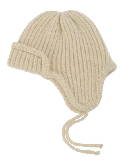 リブニットフライトキャップ（グレー/キナリ）｜Samansa Mos2 Lagom（KIDS）（サマンサモスモス ラーゴム）通販