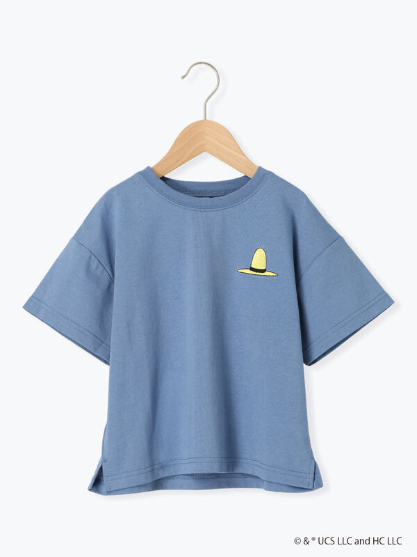 おさるのジョージ】バックプリントTシャツ（オレンジ/イエロー