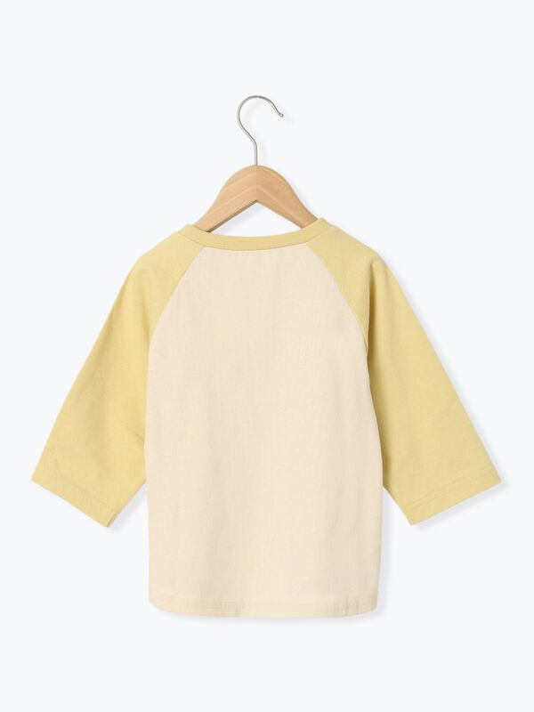 セール】 【おさるのジョージ】ラグラン配色7分袖Tシャツ