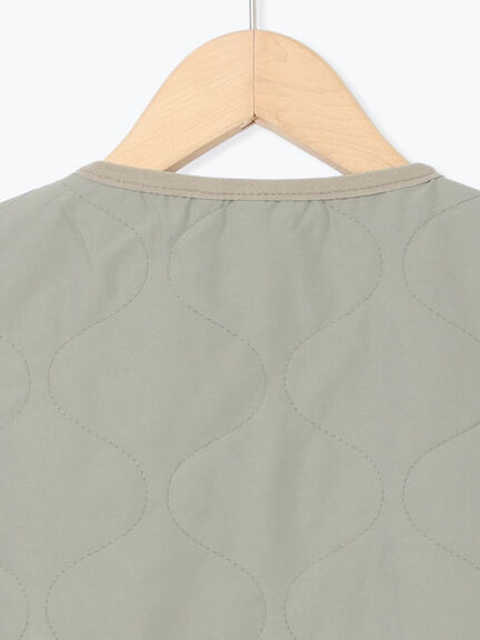 キルティングベスト（ダークブラウン/カーキ）｜Samansa Mos2 Lagom（KIDS）（サマンサモスモス ラーゴム）通販