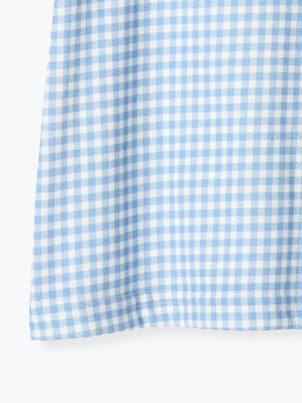 ◎チェリー刺繍ギンガムチェックTシャツ（ブルー/ラベンダー）｜Samansa Mos2 Lagom（KIDS）（サマンサモスモス ラーゴム）通販