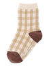 チェック柄ソックス（マスタード）｜Samansa Mos2 Lagom（KIDS）（サマンサモスモス ラーゴム）通販