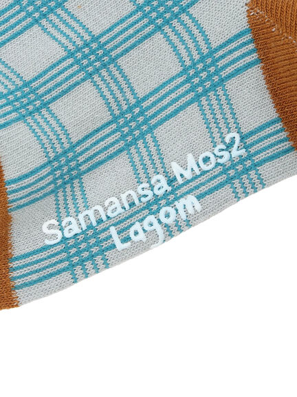 チェック柄ソックス（ボルドー/マスタード/ブルー）｜Samansa Mos2 Lagom（KIDS）（サマンサモスモス ラーゴム）通販