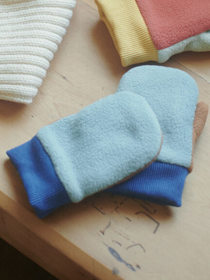 セール】 フリースミトン（レッド/ブルー/アクセサリー/ミトン・手袋