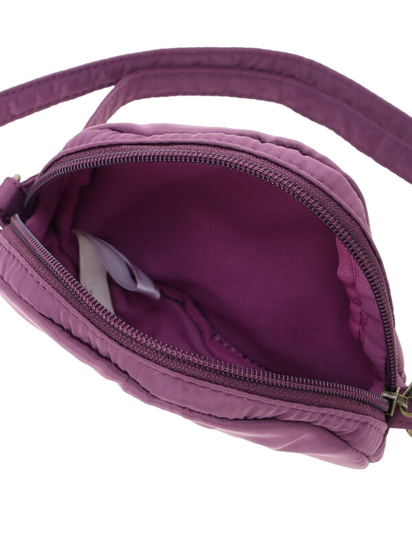 セール】 チェリー刺繍ポシェット（パープル/キナリ/バッグ/バッグ