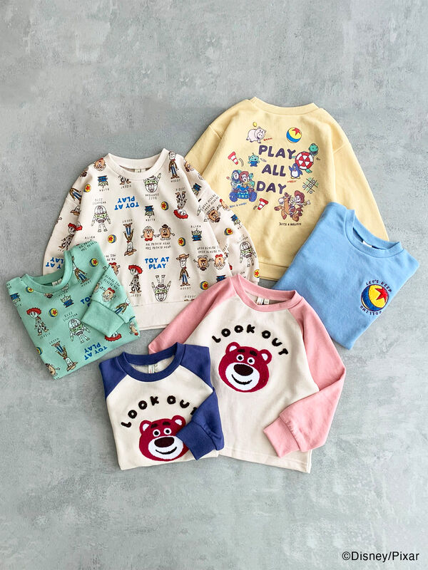 セール】 【Disney】トイ・ストーリー/さがら刺繍トレーナー（ピンク