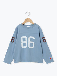 セール】 【Champion別注】フットボールTシャツ（オフホワイト/ブルー