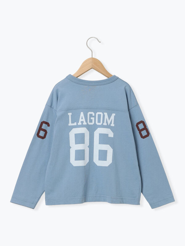 セール】 【Champion別注】フットボールTシャツ（オフホワイト/ブルー