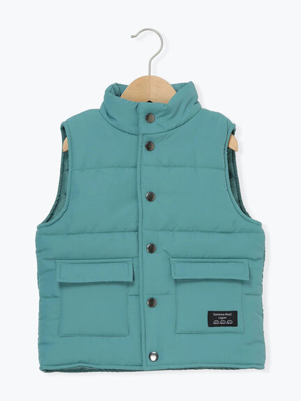 【撥水】中綿ベスト（グリーン/ネイビー）｜Samansa Mos2 Lagom（KIDS）（サマンサモスモス ラーゴム）通販