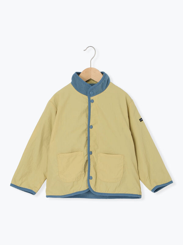 期間限定】 【撥水】ナイロン×フリースリバーシブルブルゾン（ピンク