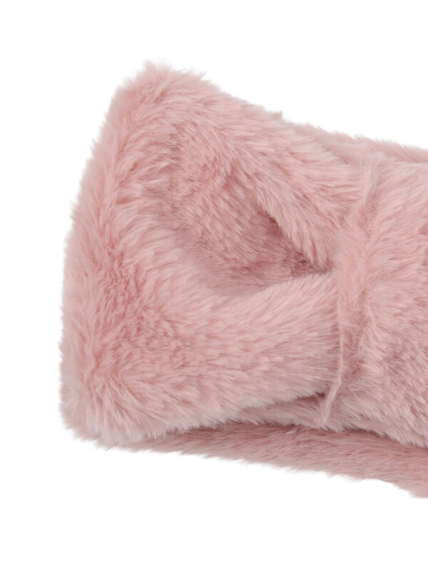 フェイクファーリボンマフラー（ピンク/キナリ/アクセサリー/ストール