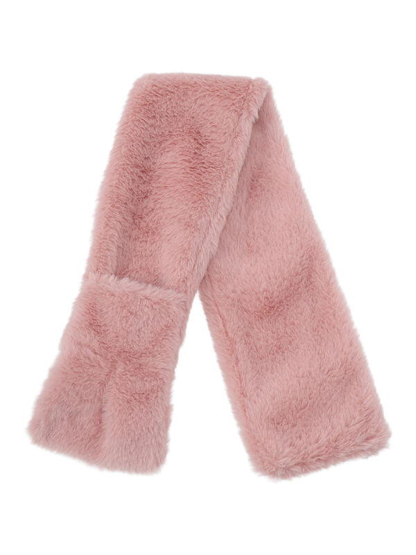 フェイクファーリボンマフラー（ピンク/キナリ/アクセサリー/ストール