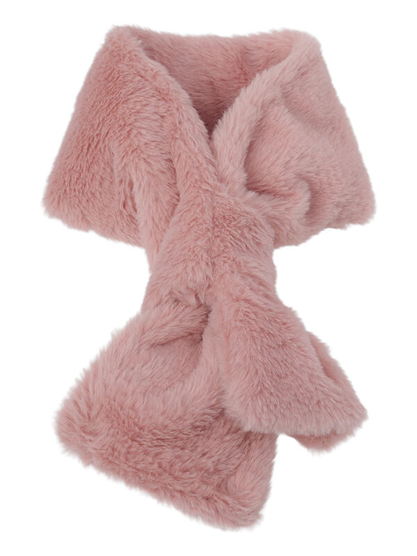 フェイクファーリボンマフラー（ピンク/キナリ/アクセサリー/ストール